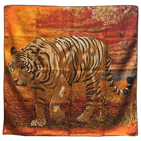 Hermès Tigre Du Bengale Silk Scarf 